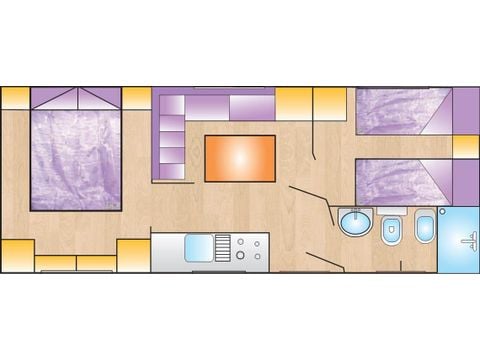 Mobilheim 4 Personen - BASIC