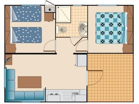 Mobilheim 6 Personen - SUPER COMFORT