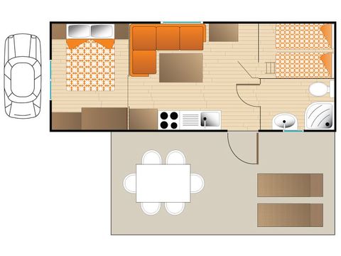 Mobilheim 4 Personen - MAUI