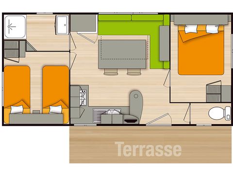 Mobilheim 4 Personen - Eco