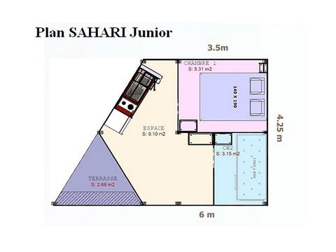 SafariZelt 4 Personen - LODGE SAHARI (ohne Sanitäranlagen)