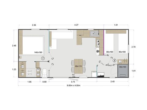 Mobilheim 4 Personen - TENDENZ