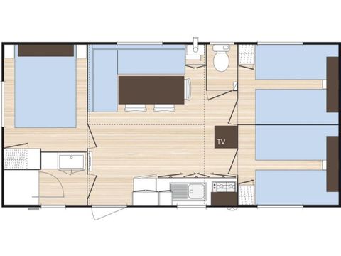 Mobilheim 6 Personen - Mobilheim Ciela Confort - 3 Zimmer