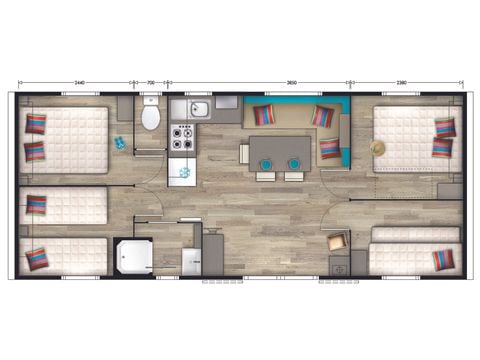 Mobilheim 8 Personen - QUATTRO