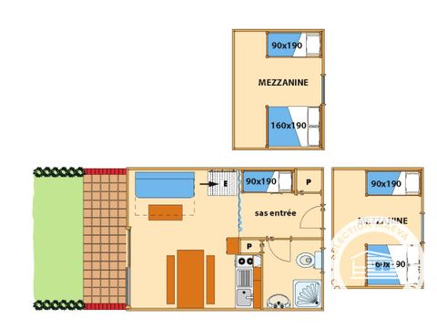 Apartement 7 Personen - Duplex 3 Zimmer 6/7 Personen + TV