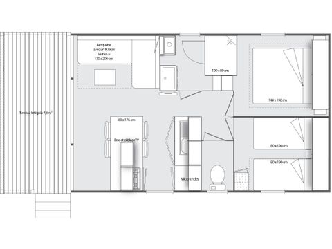 Mobilheim 4 Personen - OHARA FACE COMFORT