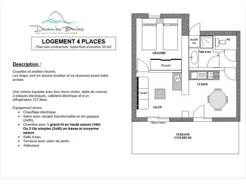 Apartement 4 Personen - RIEUSSET ERDGESCHOSS TERRASSE TV