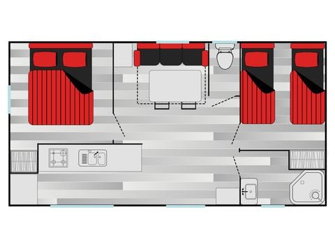 Mobilheim 6 Personen - Mimosas