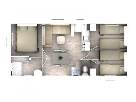 Mobilheim 6 Personen - EVOLUTION