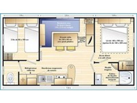 Mobilheim 6 Personen - 29 m2