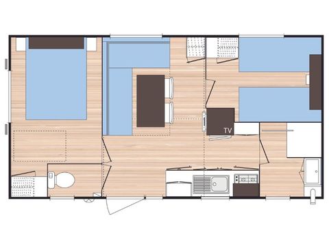 Mobilheim 4 Personen - EVASION - TV