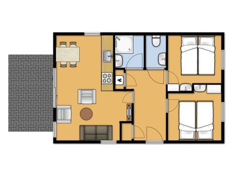 Apartement 4 Personen - der Caisson